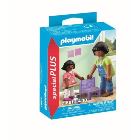 Playmobil - Figurina mesterita cu fetita - 1 | YEO