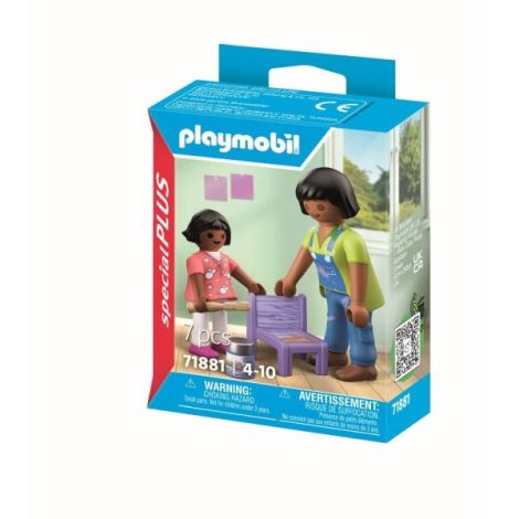 Playmobil - Figurina mesterita cu fetita - 2 | YEO