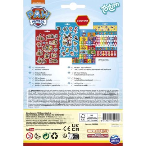 Carticica cu abtibilduri Paw Patrol, Patrula Catelusilor - imagine 3