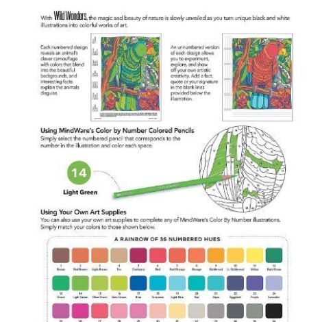 Wild Wonders Color by Number: Book 2