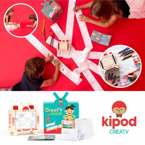 Crea TV - Set creativ pentru realizat povesti si benzi desenate, Kipod