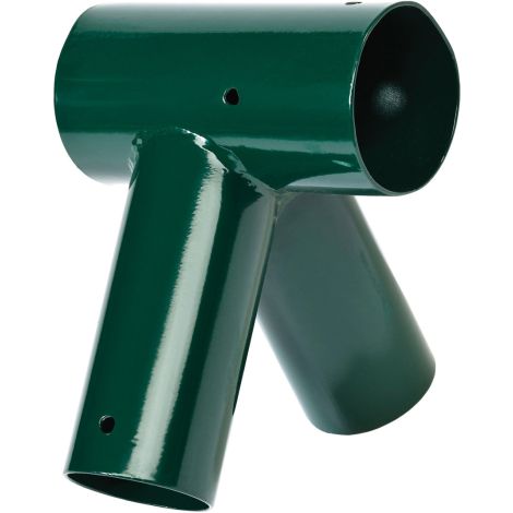 Coltar verde pentru leagane, metalic, dreapta, 100/80, pentru lemn rotund