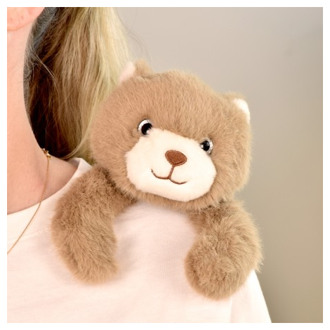 Jucarie din plus pentru relaxare si antistres - Ursulet - magnetic, 30 cm, maro - 2