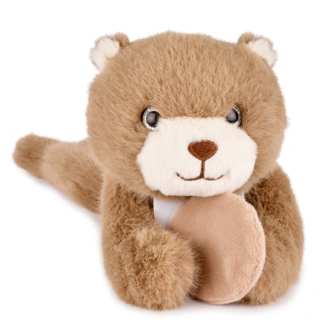 Jucarie din plus pentru relaxare si antistres - Ursulet - magnetic, 30 cm, maro - 5