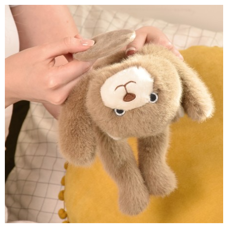 Jucarie din plus pentru relaxare si antistres - Ursulet - magnetic, 30 cm, maro - 8