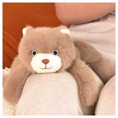 Jucarie din plus pentru relaxare si antistres - Ursulet - magnetic, 30 cm, maro - 9