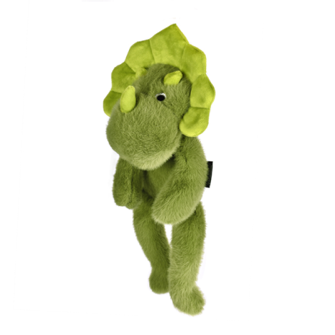 Jucarie din plus pentru relaxare si antistres - Dinozaur - magnetic, 30 cm, verde - 1