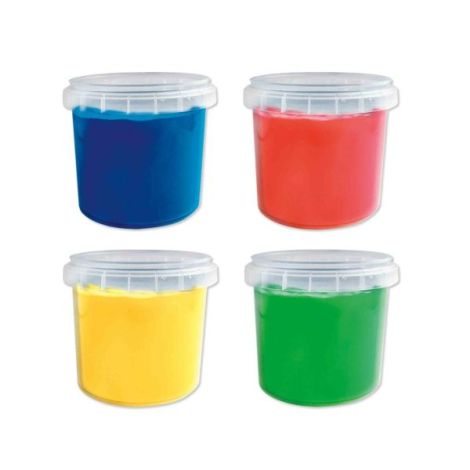 Set acuarele pentru degete, culori primare (4 x 110ml) - imagine 2