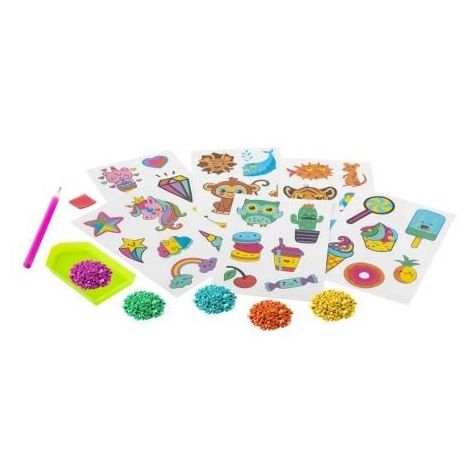 Set creativ, Creeaza propriile abtibilduri cu strasuri, Diamond paint stickers, Grafix - imagine 5