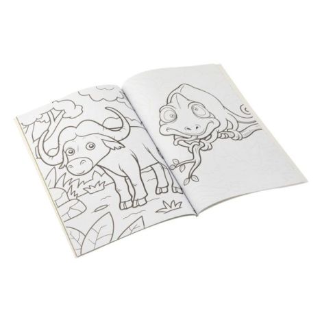 Carte de colorat cu activitati, Jungla, A4, 64 pagini - imagine 3
