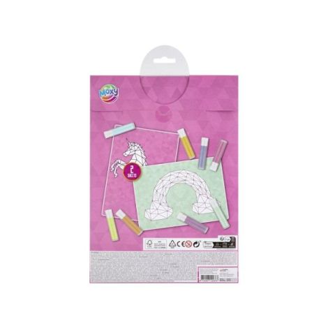 Set creativ Pictura cu nisip pe numere, Unicorn, A4 - imagine 2