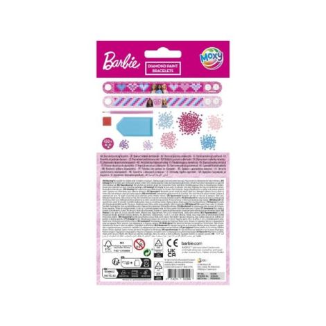 Set creativ DIY, Creeaza bratari cu tehnica diamond painting, Barbie - imagine 2