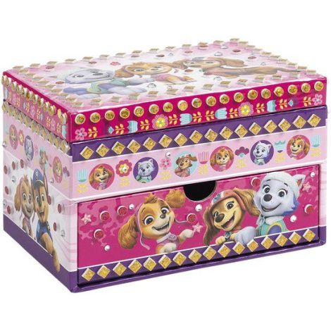 Set creativ DIY, Decoreaza propria cutie de bijuterii cu tematica Paw Patrol, Patrula Catelusilor - imagine 2