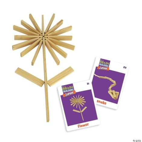 Joc logic cu provocari, cu piese din lemn, Keva Brain Builders Junior - imagine 2