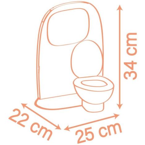 Jucarie Smoby Baby Nurse Toilets cu 2 accesorii - imagine 2