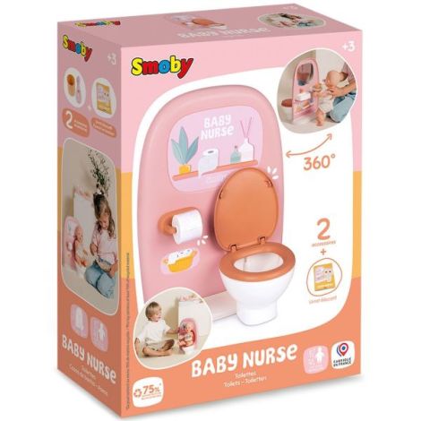 Jucarie Smoby Baby Nurse Toilets cu 2 accesorii - imagine 5
