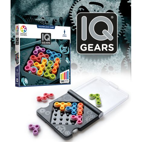 Smart Games - IQ Gears, joc de logica cu 120 de provocari, 7+ ani, editie lb. Romana - imagine 5