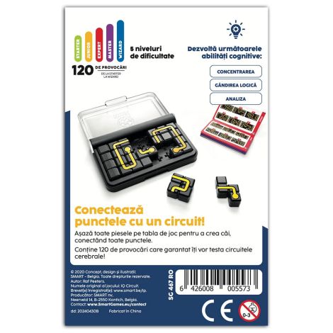 Smart Games - IQ Circuit, joc de logica cu 120 de provocari, 8+ ani, editie lb. Romana - imagine 4