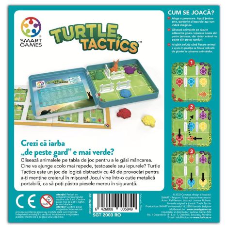 Smart Games - Turtle Tactics, joc de logica cu 48 de provocari, 5+ ani, editie lb. Romana - imagine 4