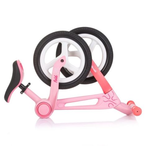 Bicicleta fara pedale pliabila Chipolino Fold X pink - imagine 3