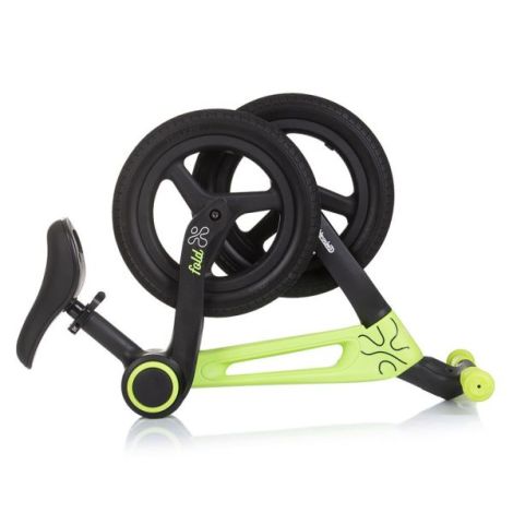 Bicicleta fara pedale pliabila Chipolino Fold X green - imagine 3