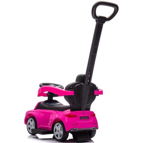 Masinuta de impins Chipolino Mercedes Benz C-Class cu maner pink - imagine 3
