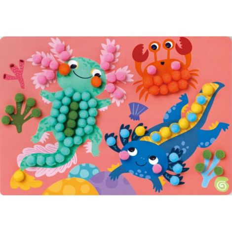 Set creativ Everyday Craft Pom Pom - confectioneaza un Axolotl - imagine 5
