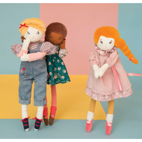 Papusa textila mademoiselle eglantine, moulin roty - imagine 3