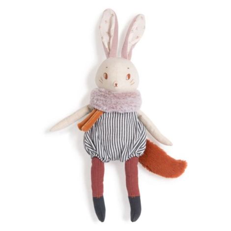 Jucarie textila 44 cm, iepure plume, moulin roty - imagine 2