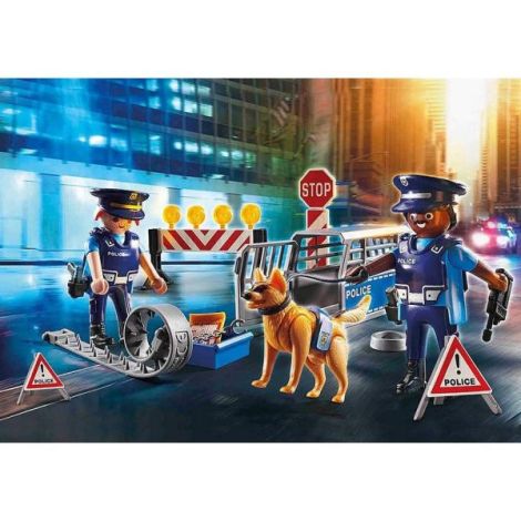 Playmobil - Jucarie de rol Blocajul rutier al politiei - imagine 2