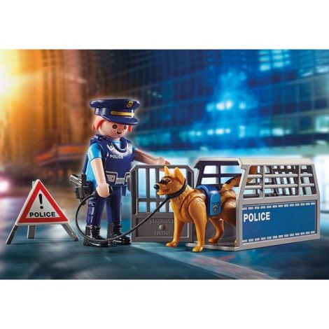 Playmobil - Jucarie de rol Blocajul rutier al politiei - imagine 3