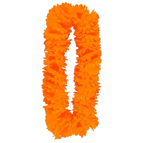 Ghirlanda hawaii portocalie deluxe - imagine 5