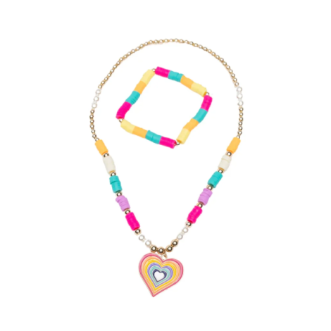 Bijuterii colier si bratara love copii - imagine 2