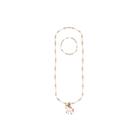 Bijuterii colier si bratara unicorn copii - imagine 2