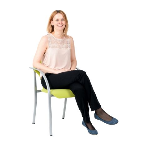 Scaun confortabil Conference Visa verde, inaltime sezut 47 cm, sala profesorala, sala de asteptare - imagine 5