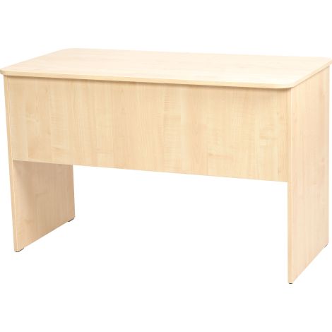 Birou catedra 120x60x76 cm, colturi rotunjite, 1 sertar lateral cu incuietoare, culoare artar - imagine 2
