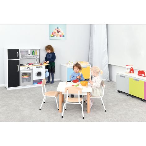 Masuta patrata 60x60 cm, inaltime ajustabila 40-58 cm, recoamnda pentru gradinite si locuri de joaca - imagine 7