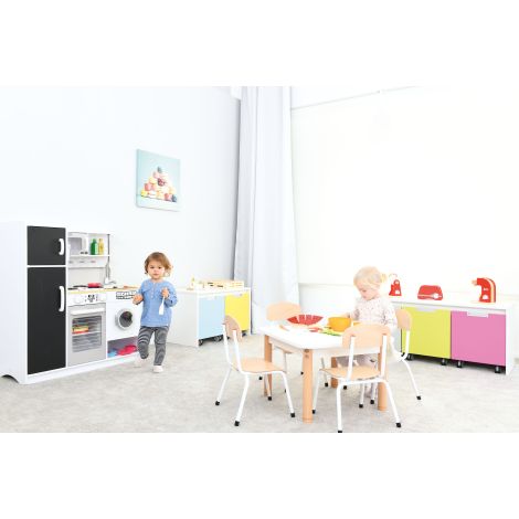 Masuta patrata 60x60 cm, inaltime ajustabila 40-58 cm, recoamnda pentru gradinite si locuri de joaca - imagine 8