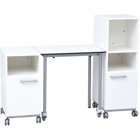 Masa dreptunghilara Easymove alba, marime 6, 76 cm inaltime - imagine 5