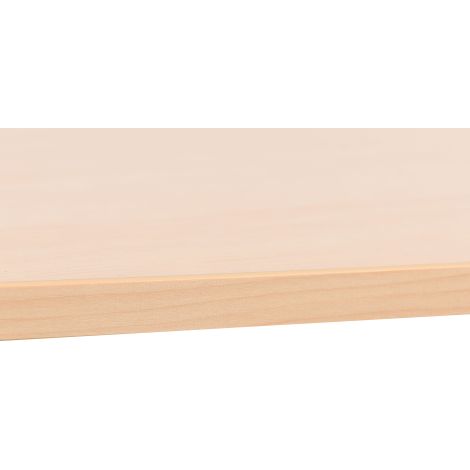 Masa rotunda, diam 100 cm, inaltime 76 cm, culoare artar, scoala, sala asteptare - imagine 3