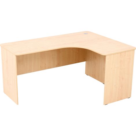 Birou de colt stanga, pentru profesor, invatator, culoare artar, 160 x 120 x 76 cm - imagine 2