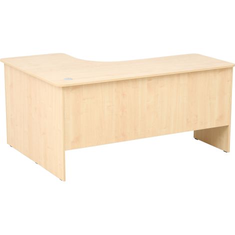 Birou de colt stanga, pentru profesor, invatator, culoare artar, 160 x 120 x 76 cm - imagine 3