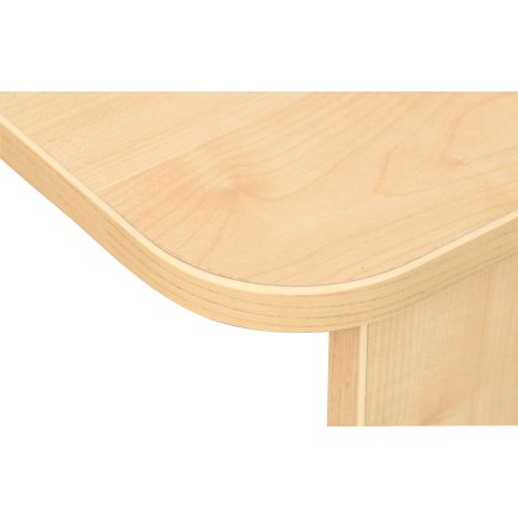 Birou de colt stanga, pentru profesor, invatator, culoare artar, 160 x 120 x 76 cm - imagine 4