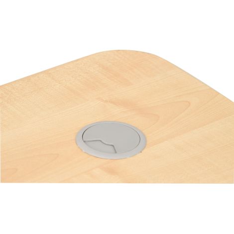 Birou de colt stanga, pentru profesor, invatator, culoare artar, 160 x 120 x 76 cm - imagine 5