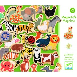 Set 42 Animale de lemn cu magnet Djeco Magnimo 3124 - 1