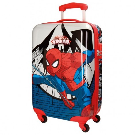 Troler ABS 55 cm 4 roti Spiderman Comic
