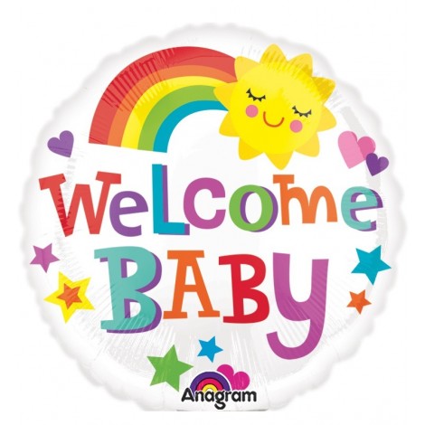 Balon Folie Welcome Baby 45 Cm ookee.ro