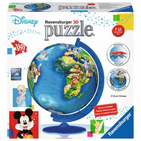 Puzzle 3d Globul Disney, 180 piese ookee.ro
