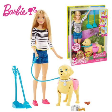 Barbie – Papusa Barbie cu catel de companie Mattel