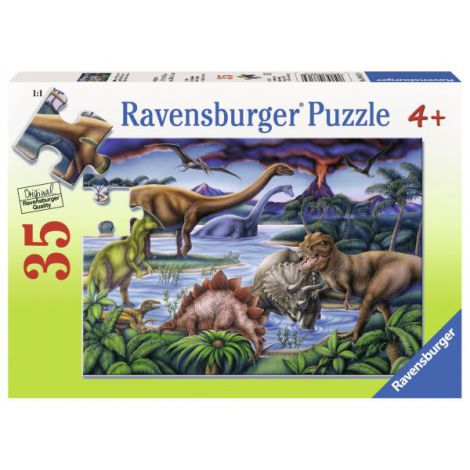 Puzzle dinozauri, 35 piese